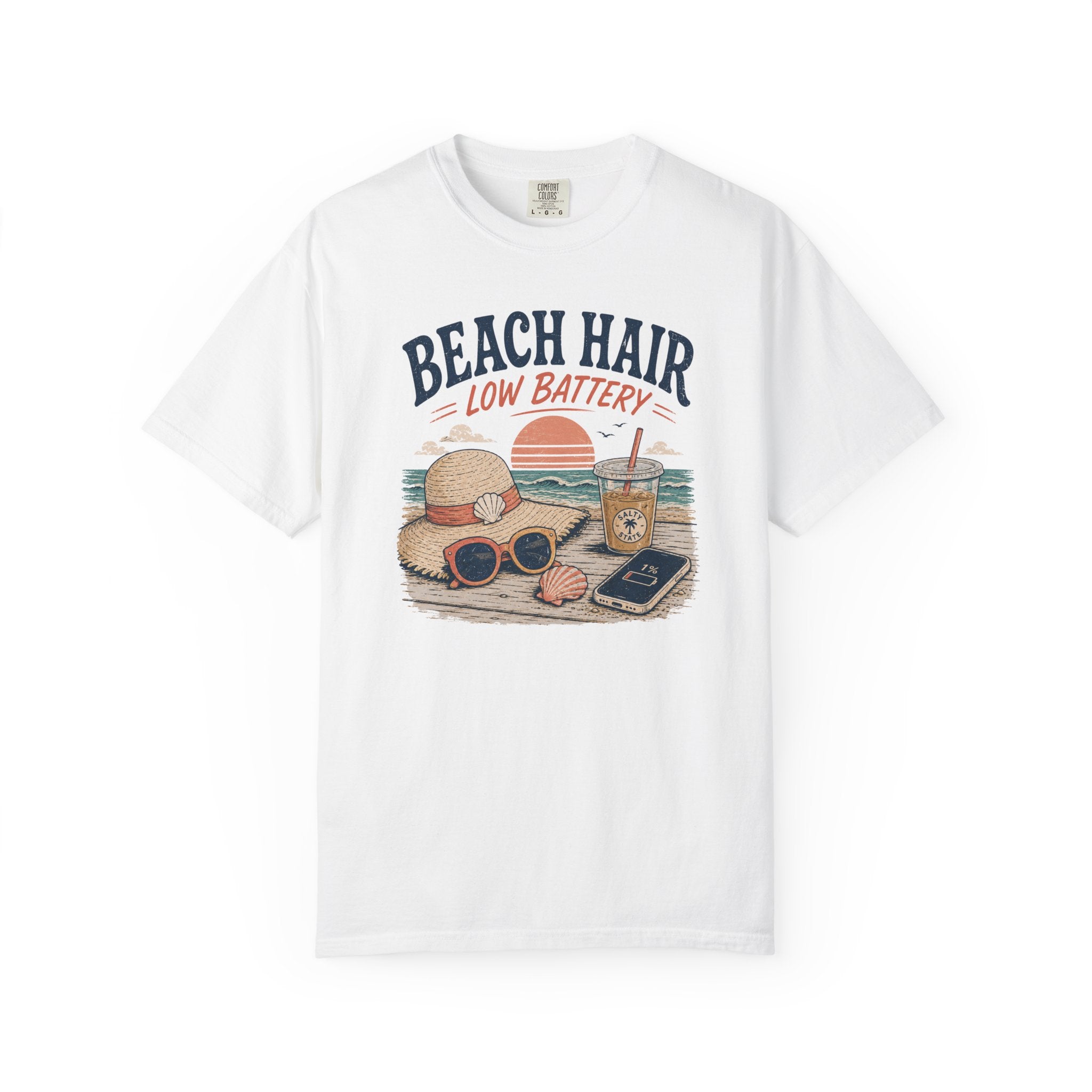 Beach Hair Low Battery T-Shirt