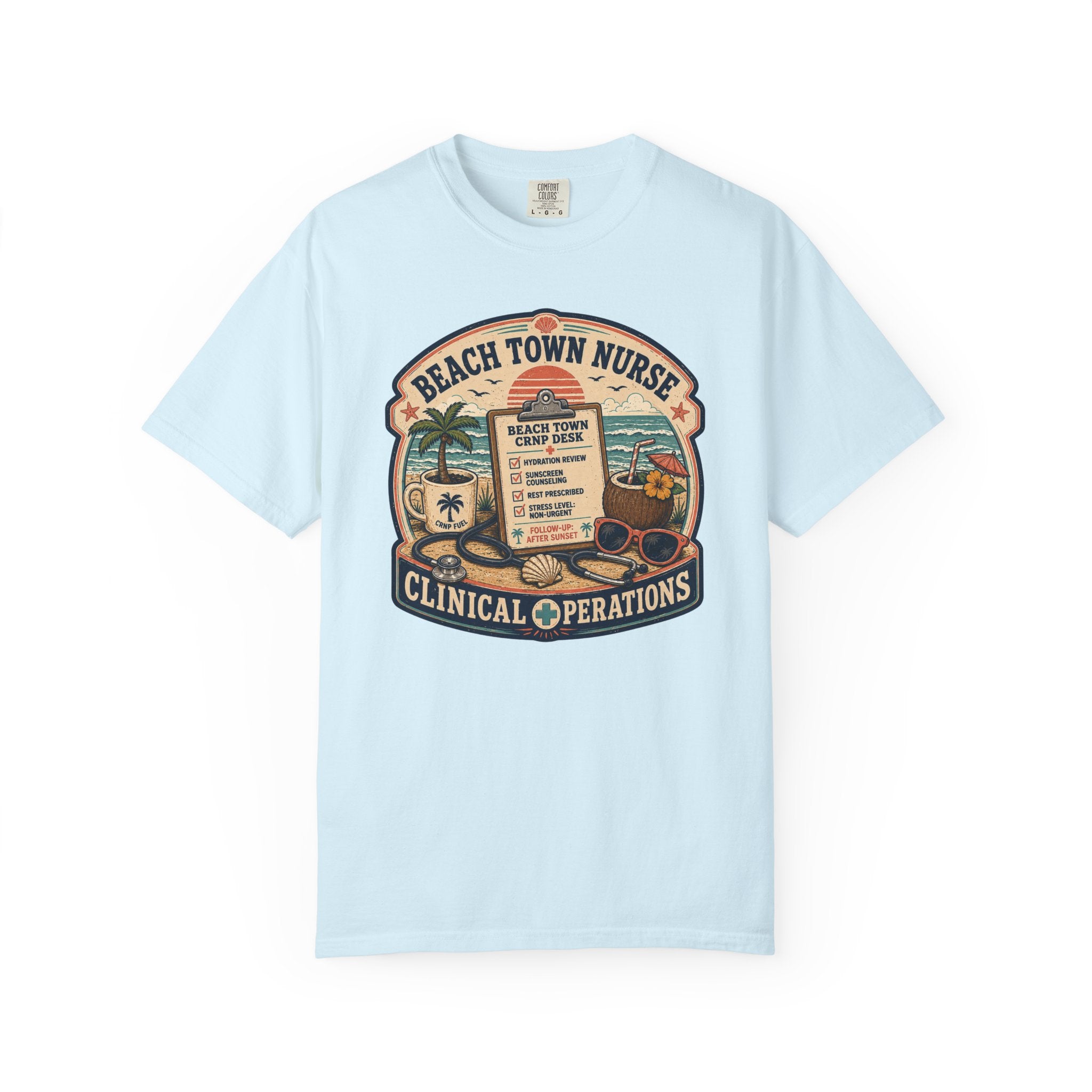 Beach Town Nurse Alt 1 T-Shirt