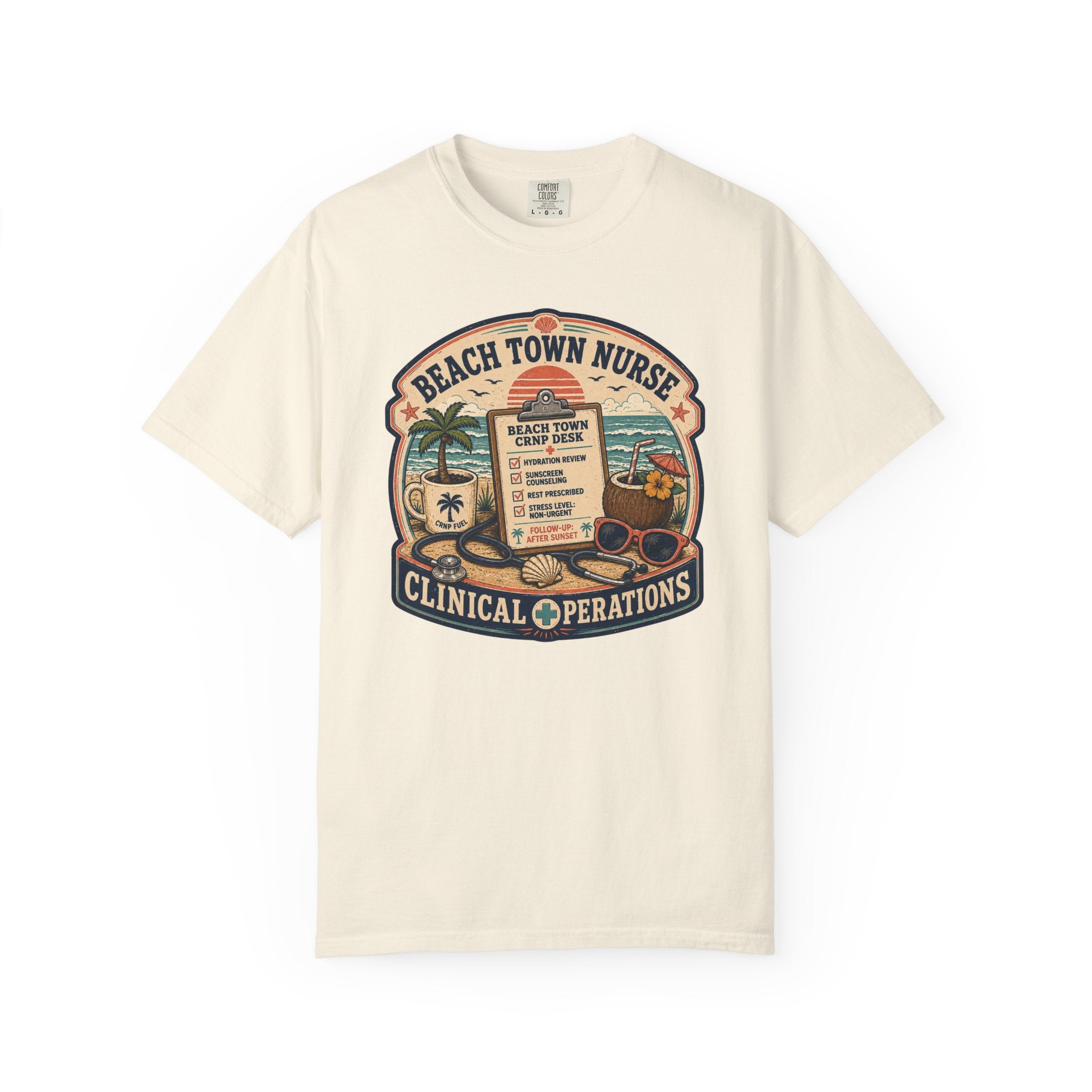 Beach Town Nurse Alt 1 T-Shirt