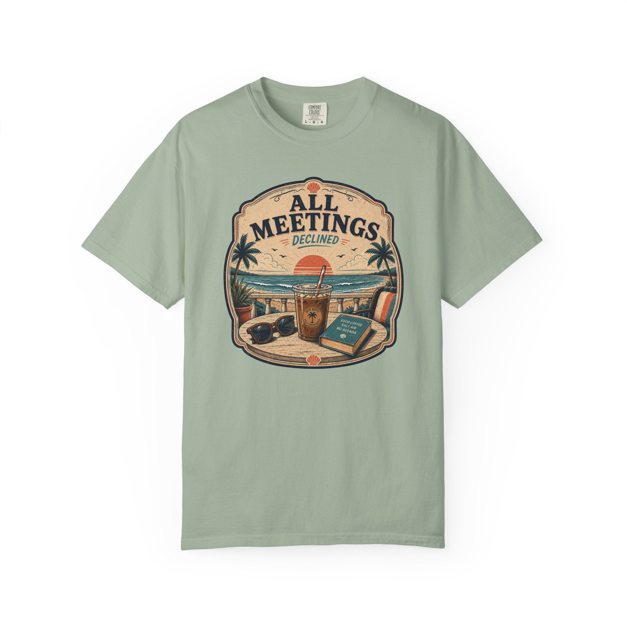 All Meetings Declined Balcony T-Shirt