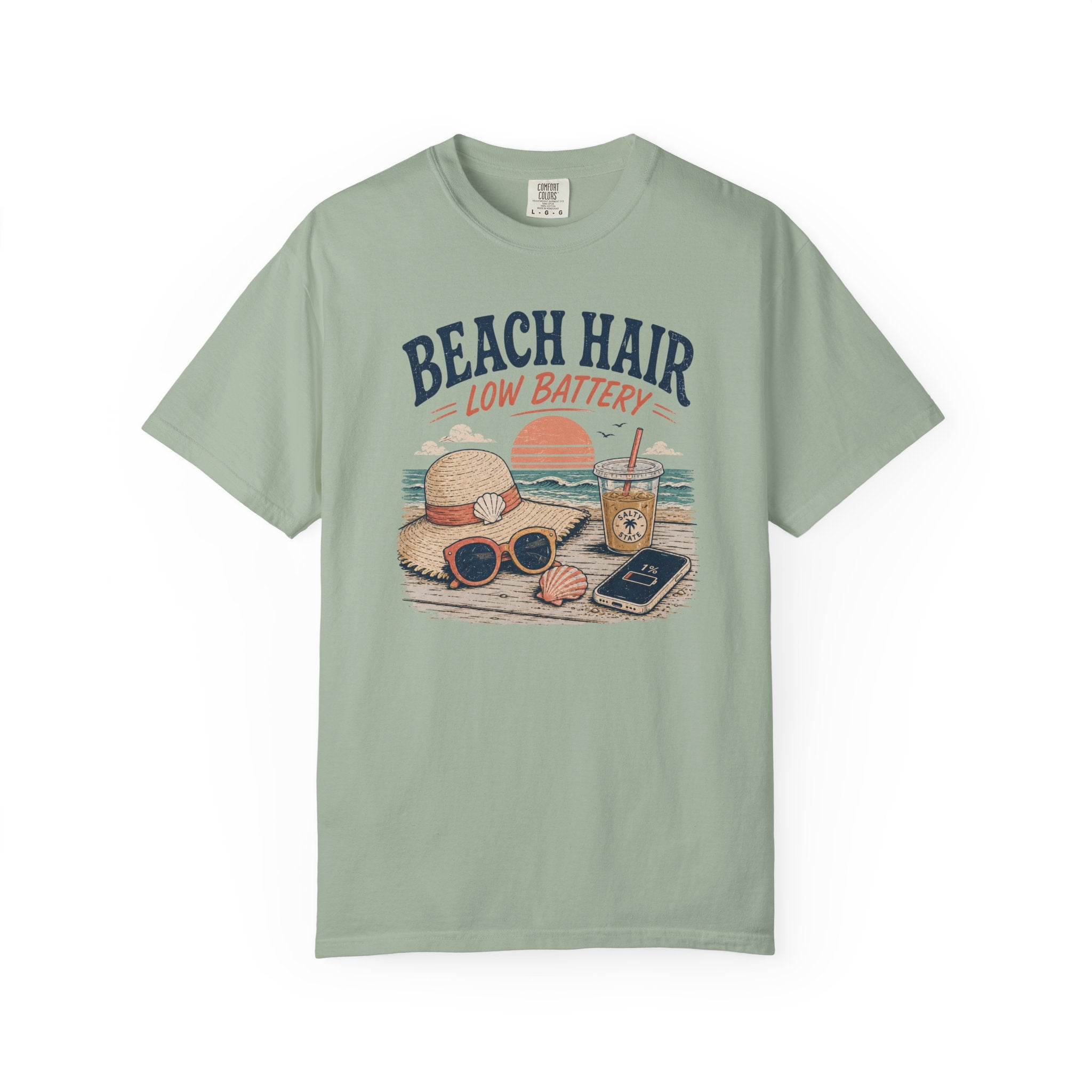 Beach Hair Low Battery T-Shirt