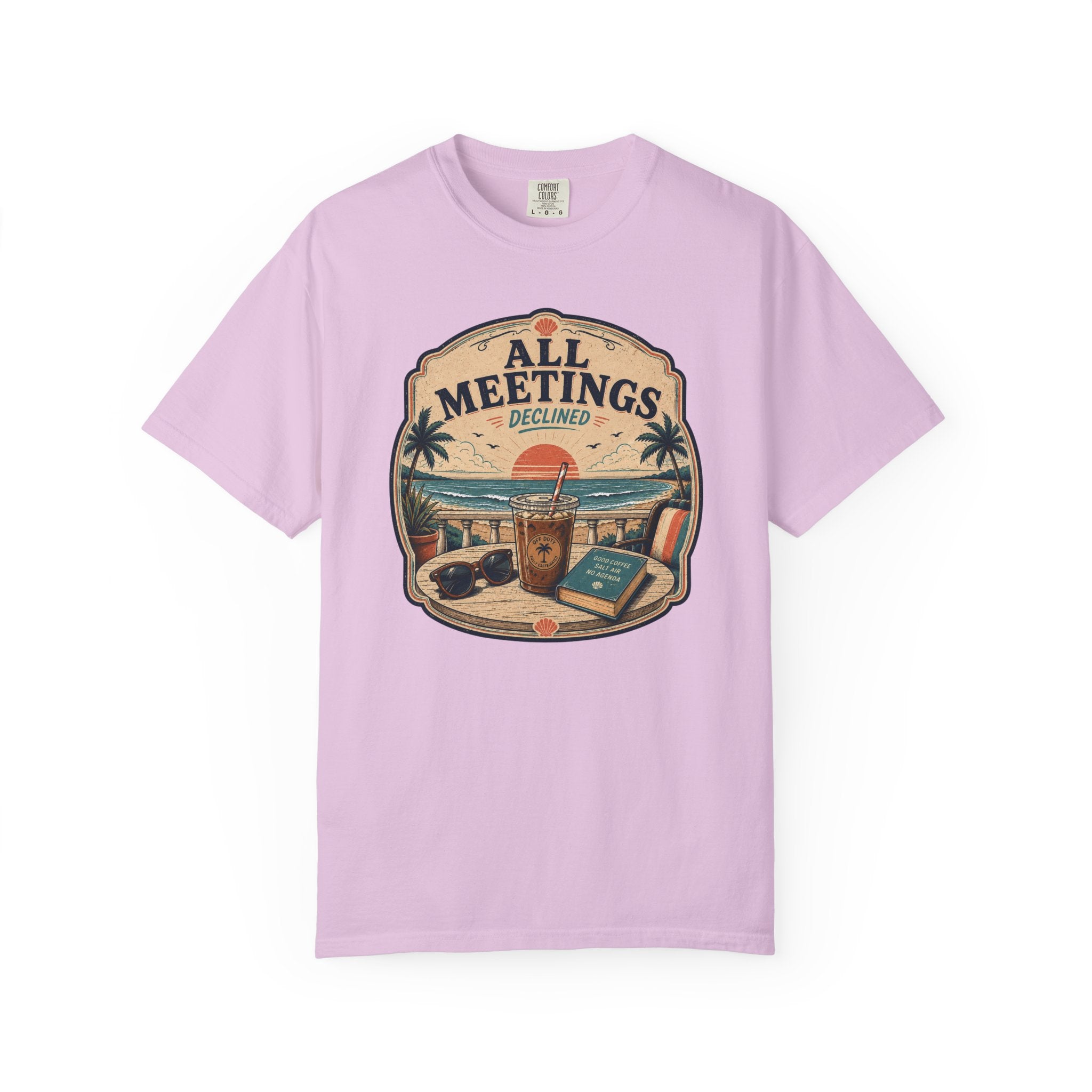 All Meetings Declined Balcony T-Shirt