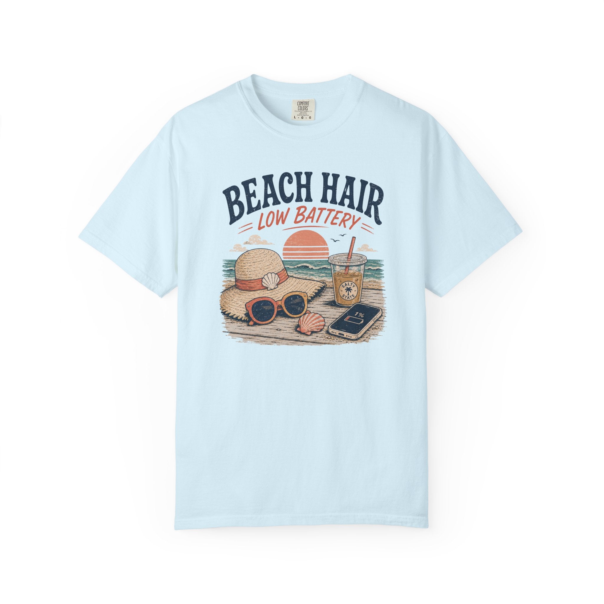Beach Hair Low Battery T-Shirt