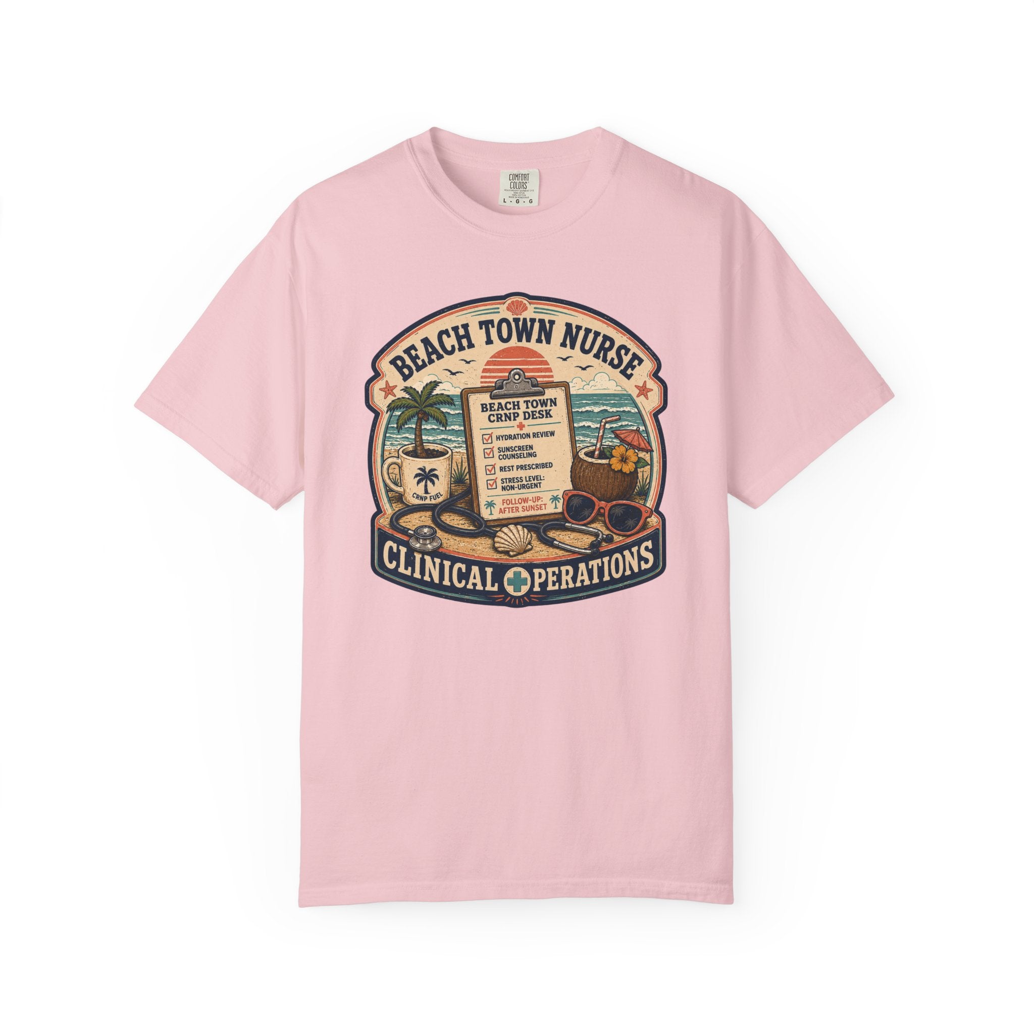 Beach Town Nurse Alt 1 T-Shirt
