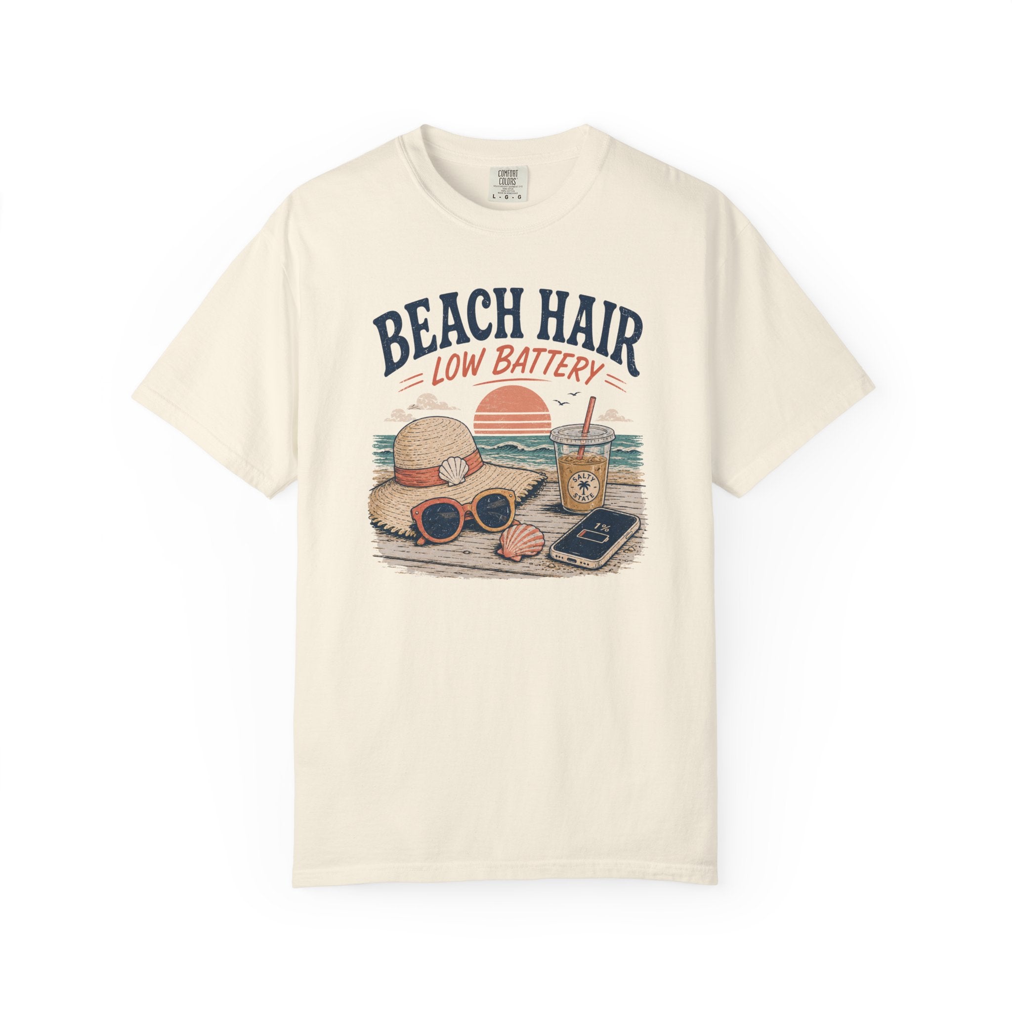 Beach Hair Low Battery T-Shirt
