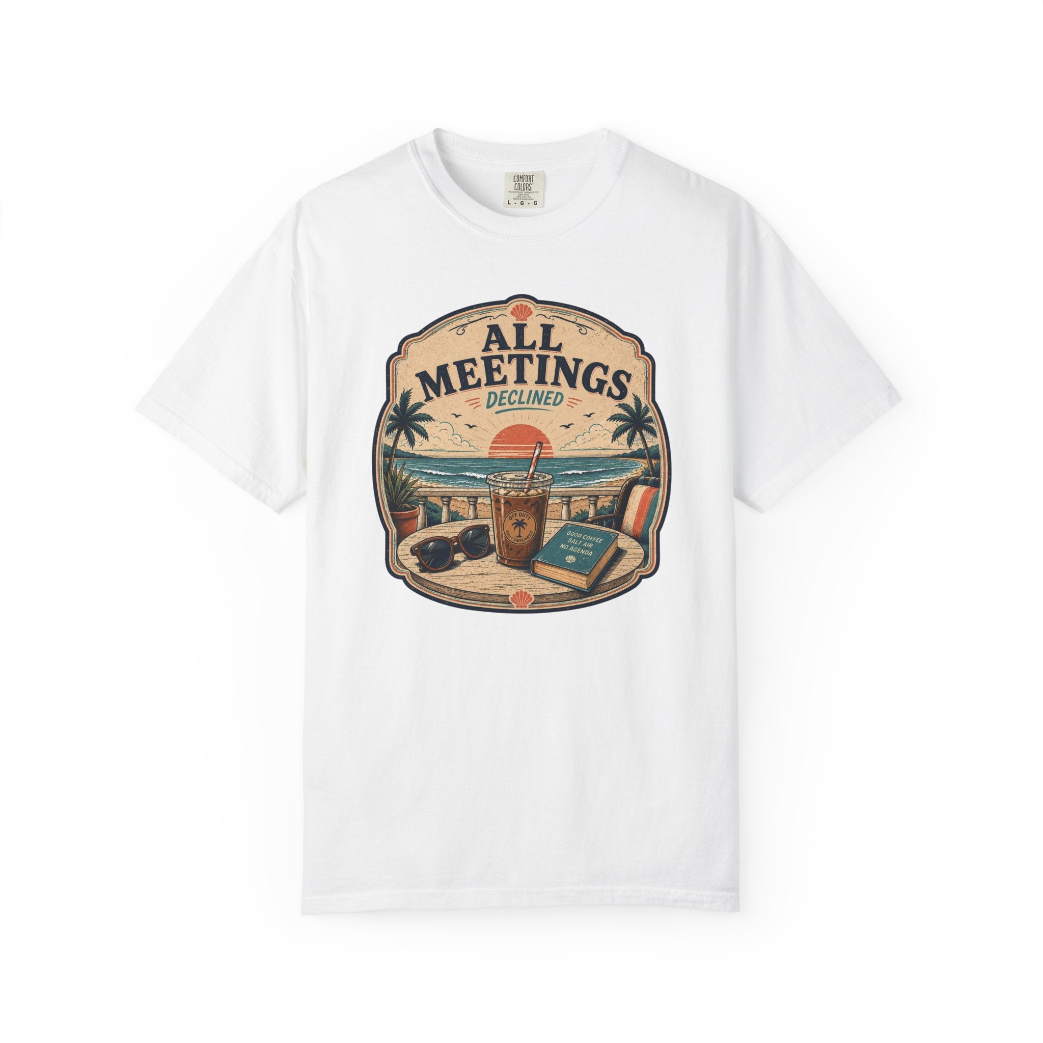 All Meetings Declined Balcony T-Shirt