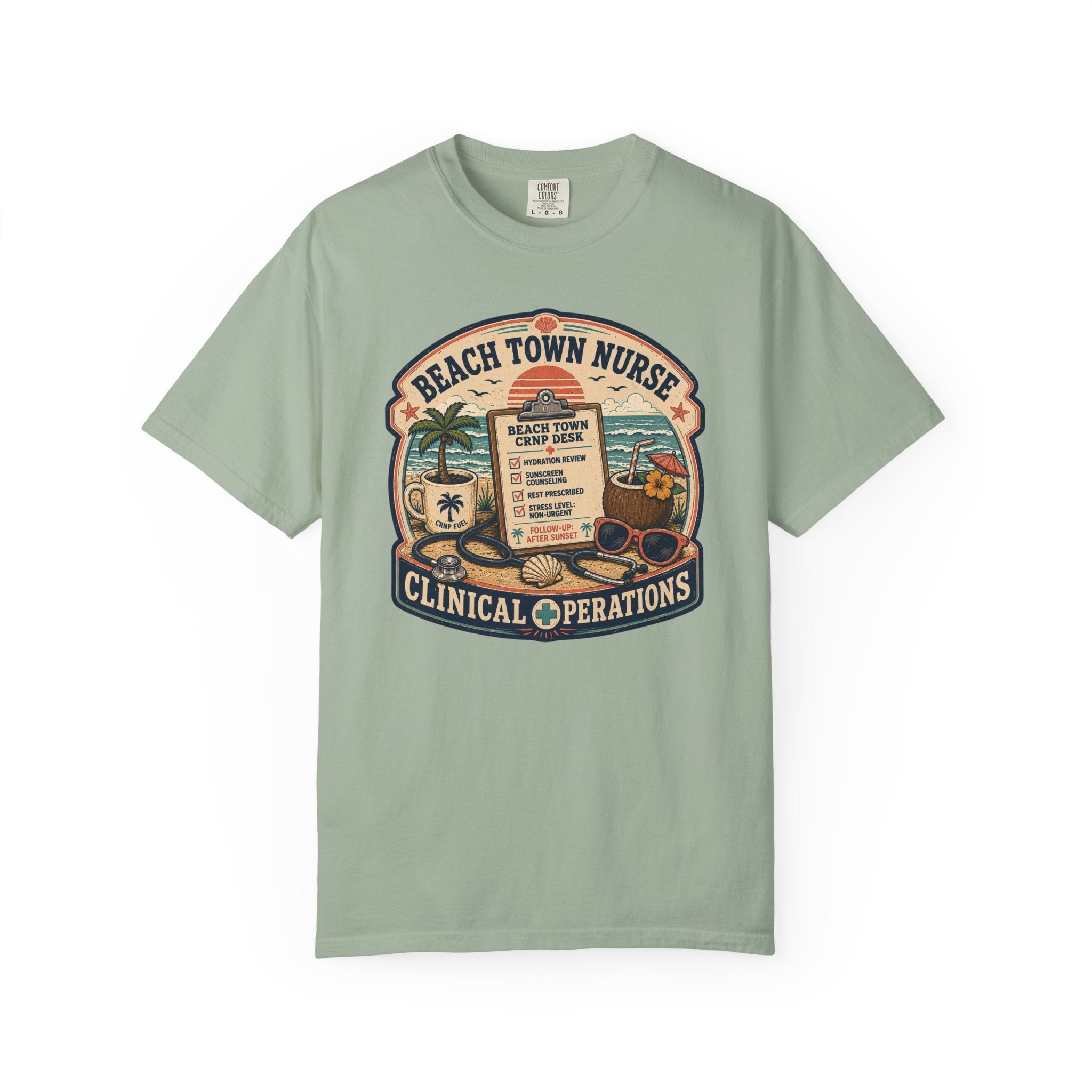 Beach Town Nurse Alt 1 T-Shirt