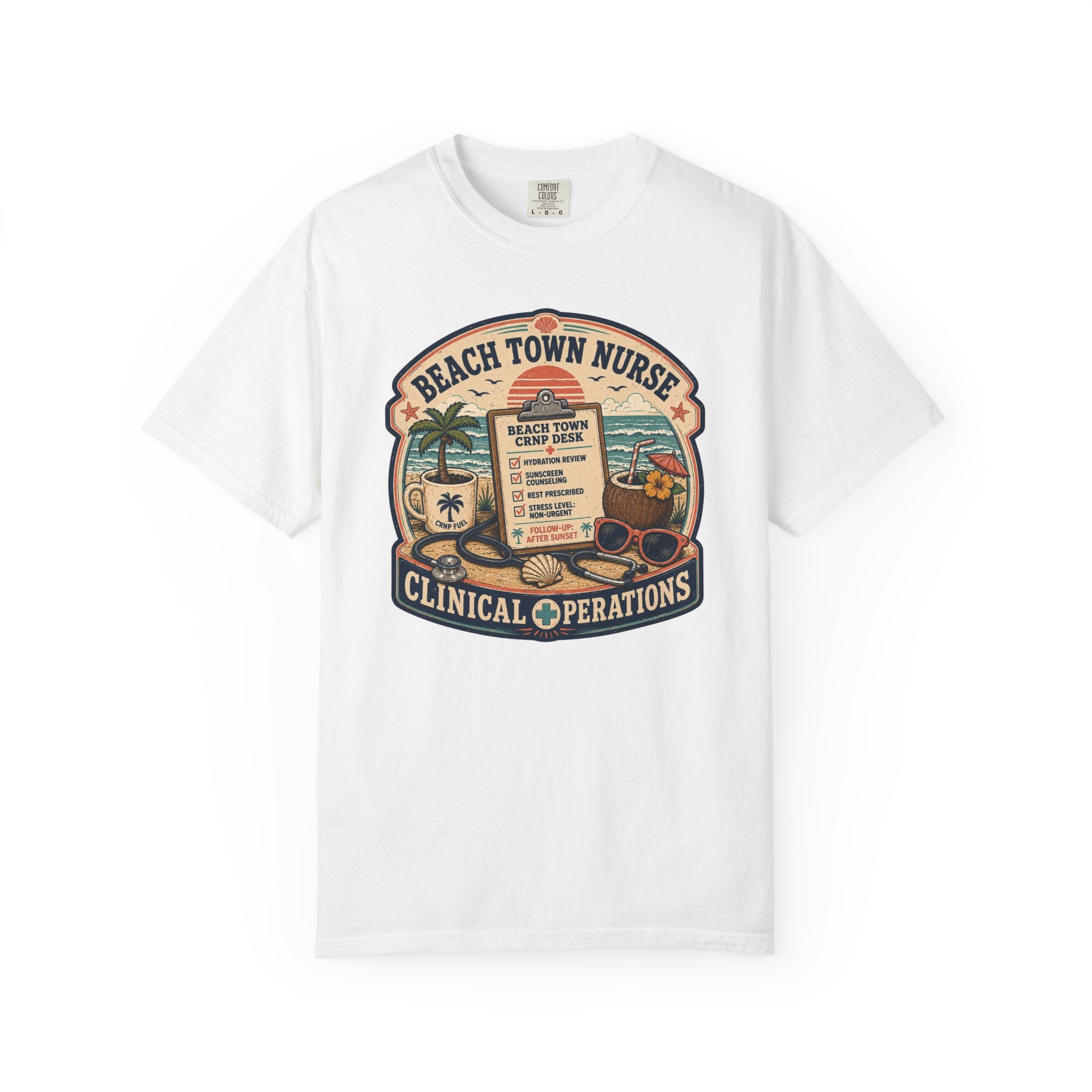 Beach Town Nurse Alt 1 T-Shirt