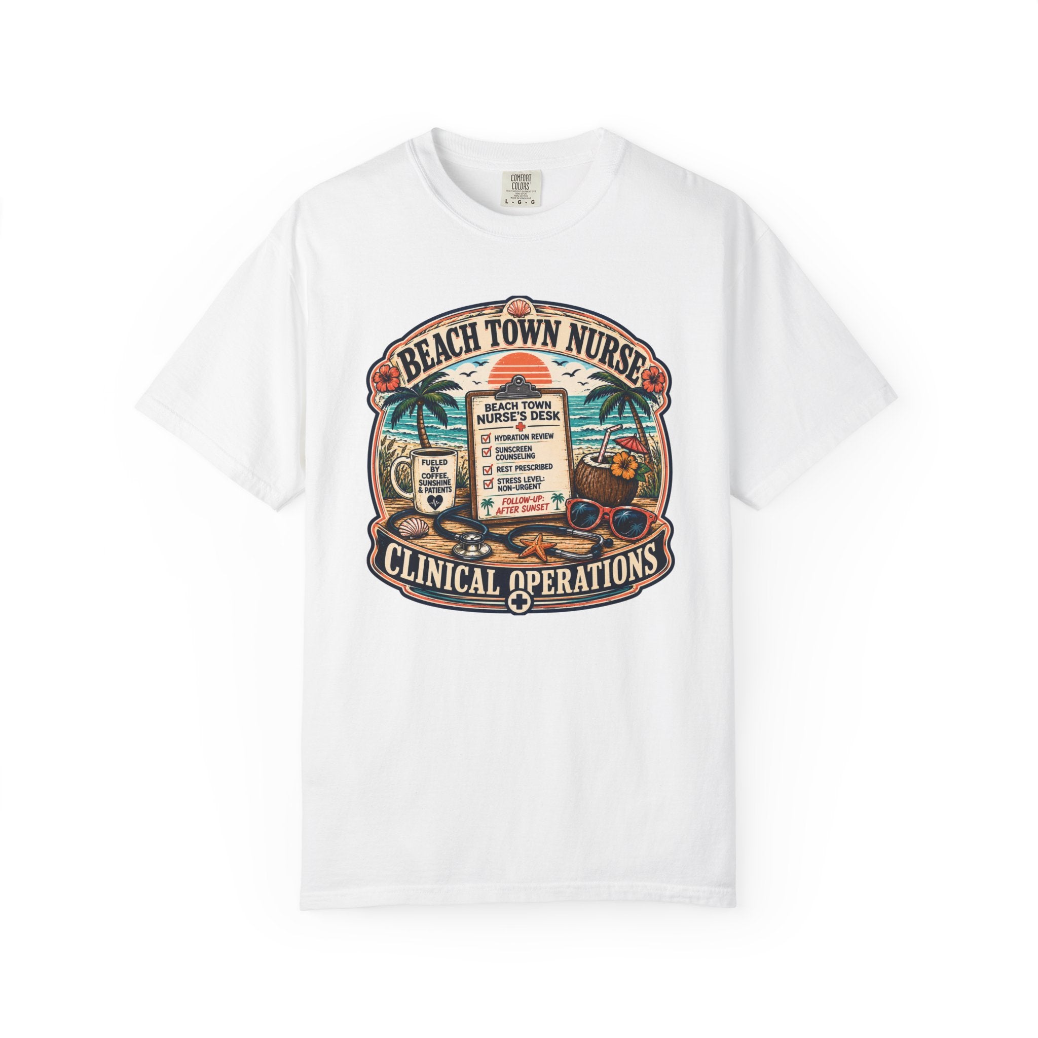 Beach Town Nurse T-Shirt
