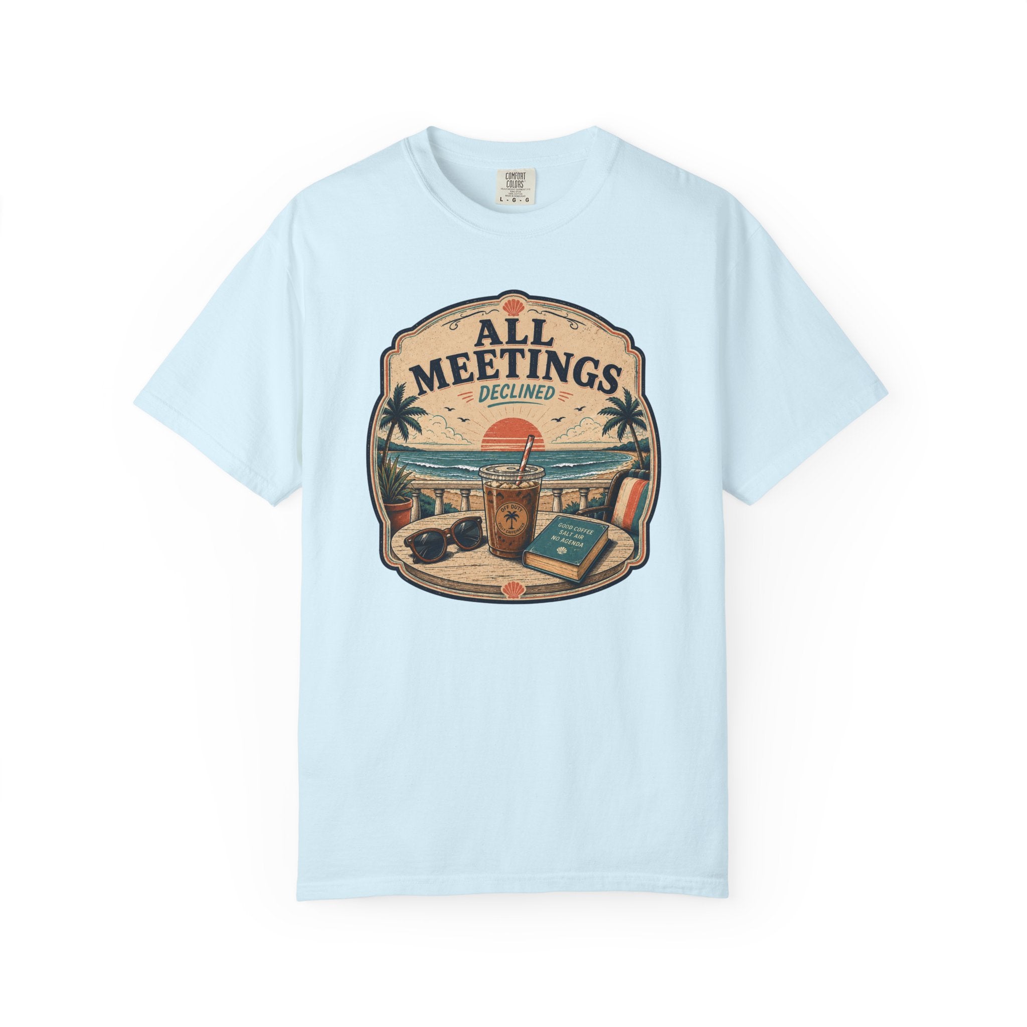 All Meetings Declined Balcony T-Shirt