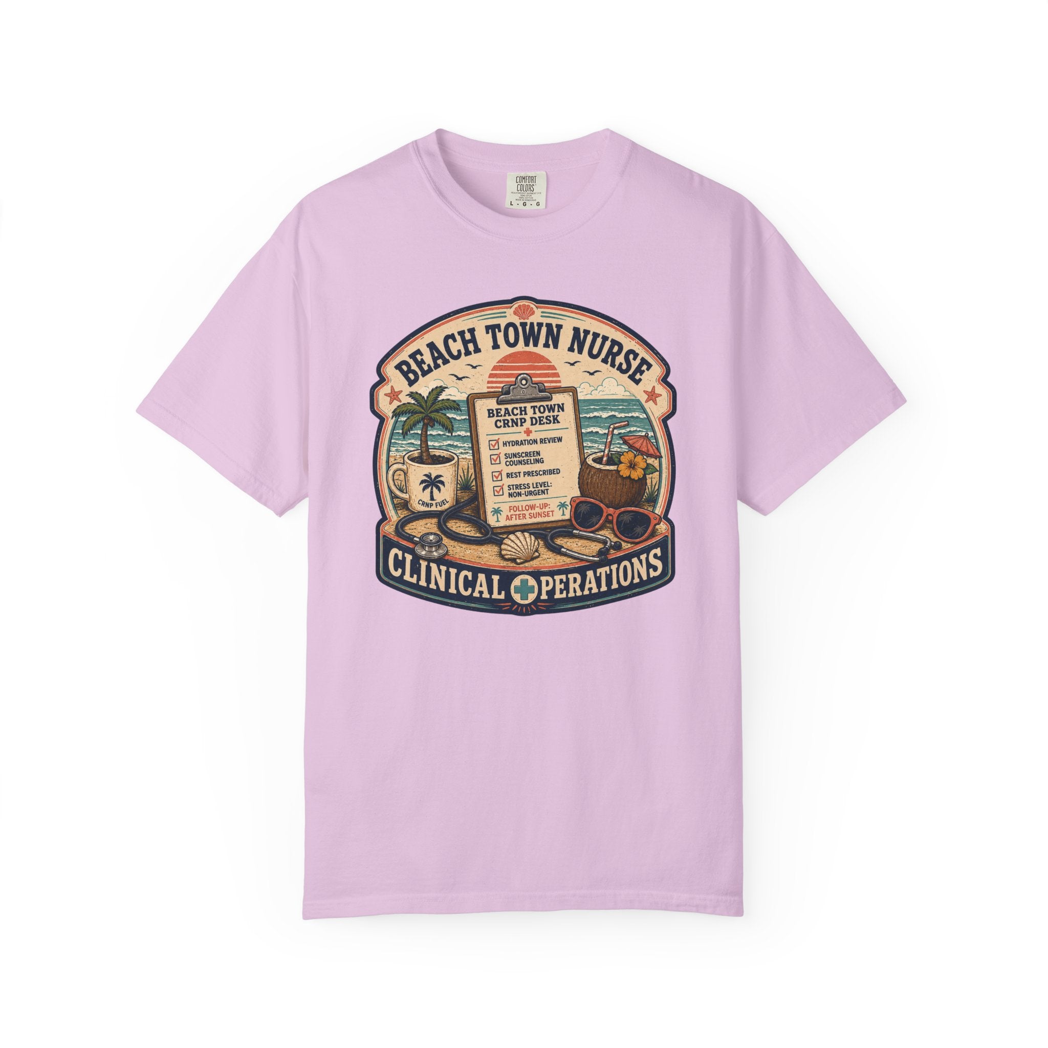 Beach Town Nurse Alt 1 T-Shirt